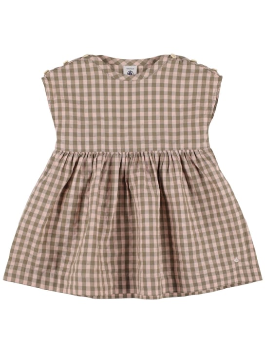 Petit Bateau: Cotton dress - Renkli - kids-girls_0 | Luisa Via Roma