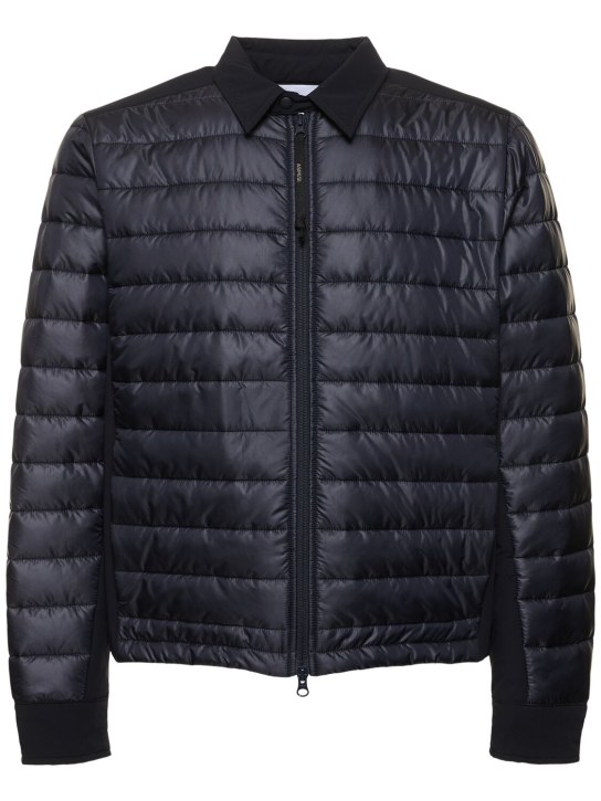 ASPESI: Lightweight quilted nylon puffer jacket - Lacivert - men_0 | Luisa Via Roma