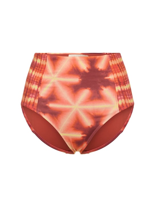 Ulla Johnson: Zahara lycra bikini bottoms - Multi/Marrone - women_0 | Luisa Via Roma