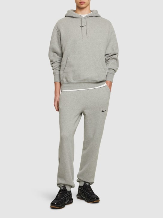 Nike: Nocta Fleece pants - Grey/Silver - men_1 | Luisa Via Roma