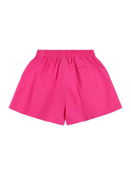 MAX&Co.: Cotton poplin shorts w/bow - Fuchsia - kids-girls_1 | Luisa Via Roma