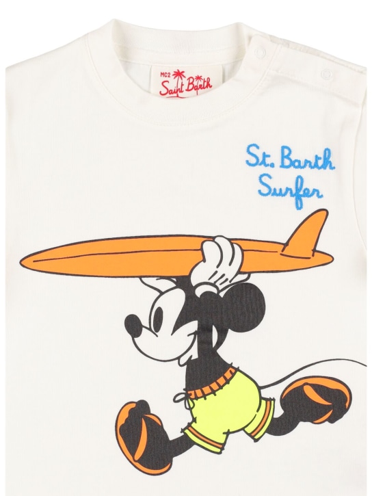 Mc2 Saint Barth: T-Shirt aus Baumwolljersey mit Druck - Weiß - kids-boys_1 | Luisa Via Roma