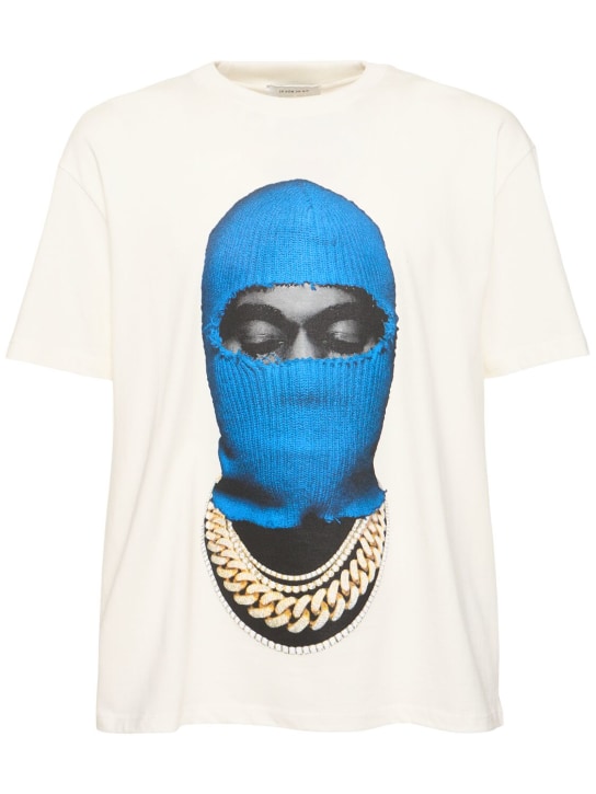 Ih Nom Uh Nit: T-Shirt „Mask20 blue“ - Wollweiß - men_0 | Luisa Via Roma