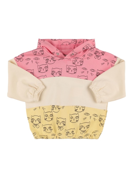 Mini Rodini: Sweat-shirt en coton biologique imprimé - Multicolore - kids-girls_0 | Luisa Via Roma
