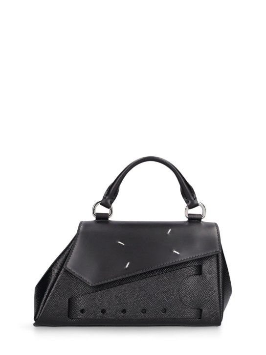 Maison Margiela: Micro Asymmetric Snatched top handle bag - women_0 | Luisa Via Roma