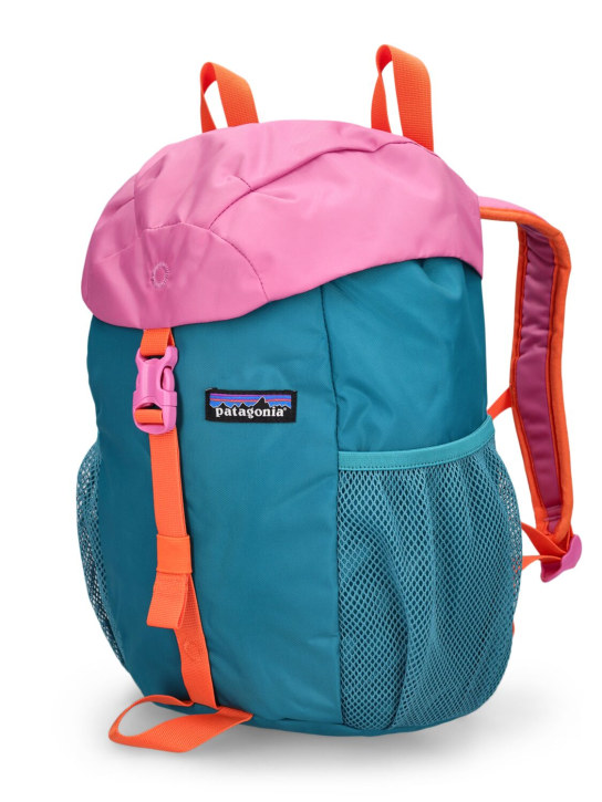 Patagonia: 12L color block recycled tech backpack - Mavi/Mor - kids-girls_1 | Luisa Via Roma