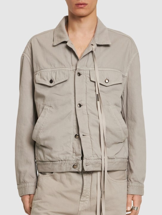 Ann Demeulemeester: Patrick 5 pocket cotton blouson - men_2 | Luisa Via Roma