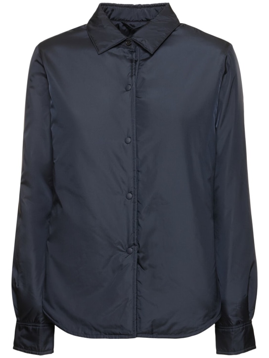 ASPESI: Glue nylon shirt jacket - Lacivert - women_0 | Luisa Via Roma