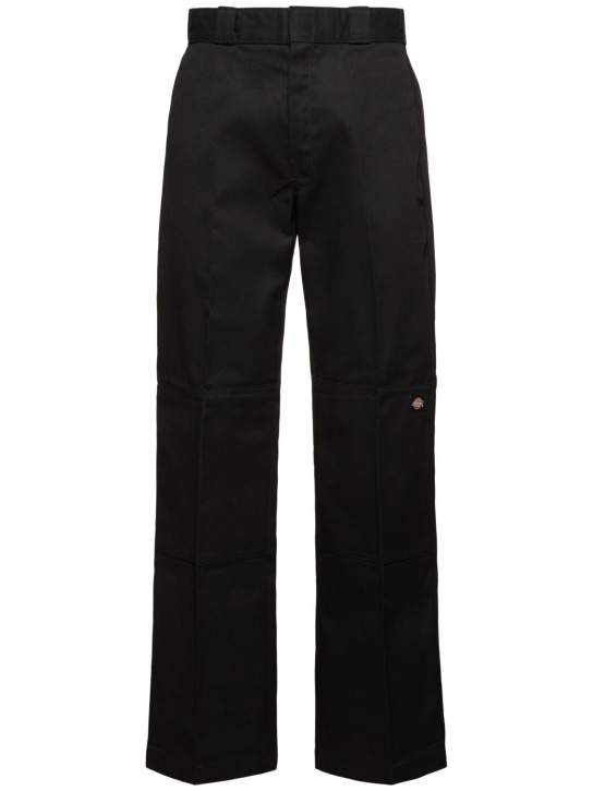 Dickies: Double-knee poly & cotton work pants - Black - men_0 | Luisa Via Roma