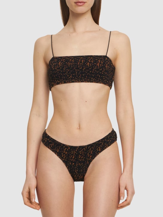 Toteme: Smocked bikini top - Renkli - women_1 | Luisa Via Roma
