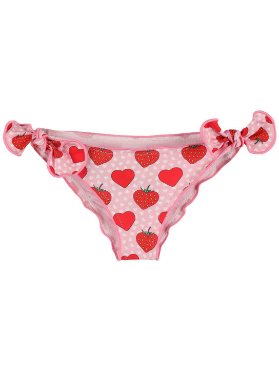 Mc2 Saint Barth: Bas de bikini à imprimé fraises - Rose/Multicolore - kids-girls_0 | Luisa Via Roma