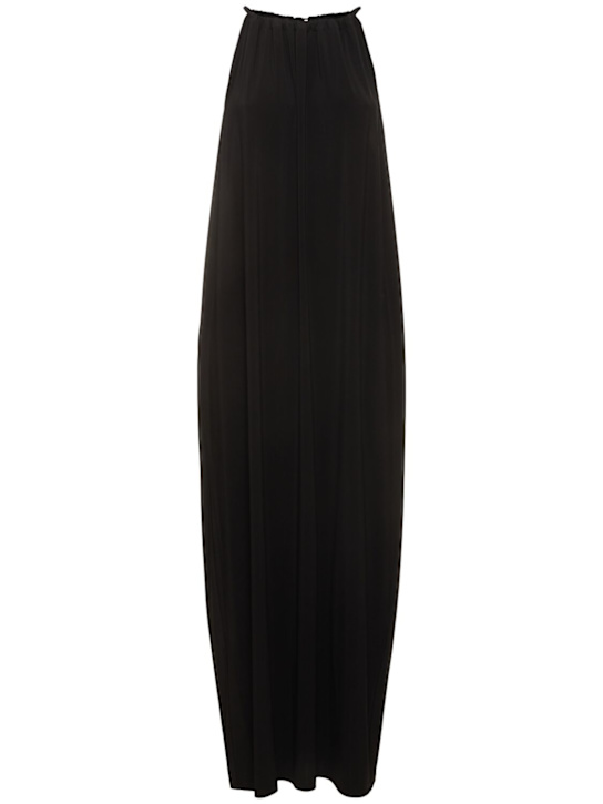 Max Mara: Garda viscose jersey midi dress - women_0 | Luisa Via Roma