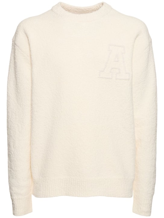 Axel Arigato: Radar cotton blend sweater - Beige - men_0 | Luisa Via Roma