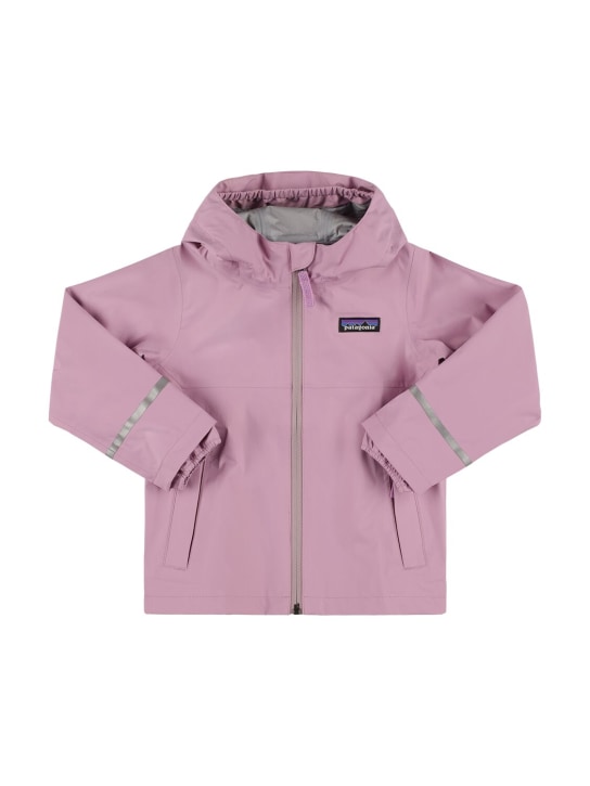 Patagonia: 3L Torrentshell recycled nylon jacket - Pink - kids-girls_0 | Luisa Via Roma