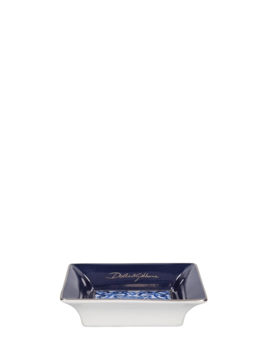 Dolce&Gabbana: Plato decorativo cuadrado Blu Mediterraneo - Azul - ecraft_1 | Luisa Via Roma