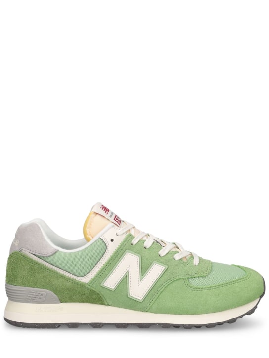 New Balance: Sneakers "574" - Alpine Green - men_0 | Luisa Via Roma