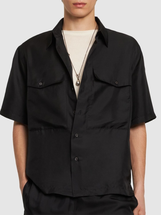 SUNFLOWER: Silk short sleeve shirt - men_2 | Luisa Via Roma