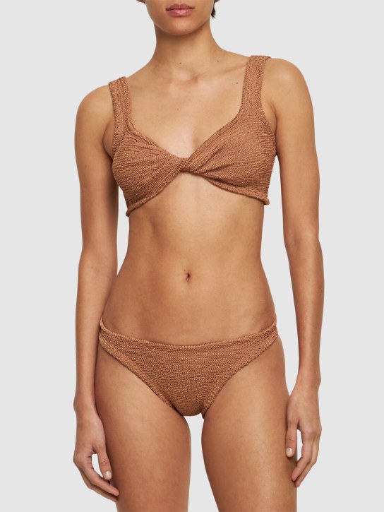 Hunza G: Juno bikini set - Brown - women_1 | Luisa Via Roma