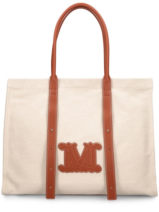 Max Mara: Brava cotton tote bag - women_0 | Luisa Via Roma