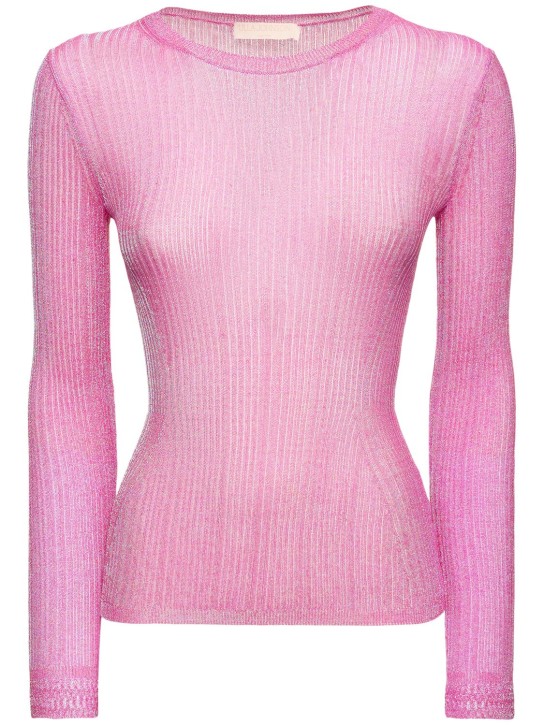Ulla Johnson: Diana knit sweater - Fuşya - women_0 | Luisa Via Roma
