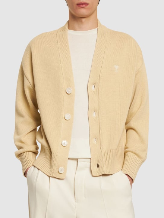 AMI Paris: ADC cotton & wool cardigan - men_2 | Luisa Via Roma