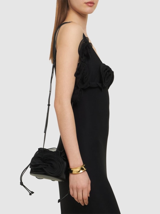 Magda Butrym: Magda satin shoulder bag - Black - women_1 | Luisa Via Roma