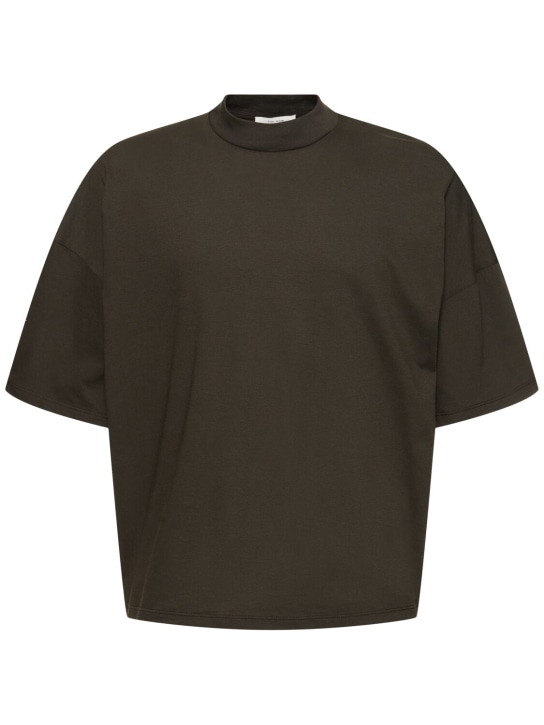 The Row: Dustin cotton jersey t-shirt - Dovetail - men_0 | Luisa Via Roma