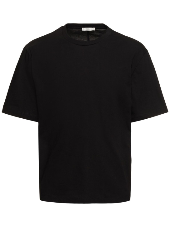 The Row: Camiseta Errigal de algodón jersey - Negro - men_0 | Luisa Via Roma