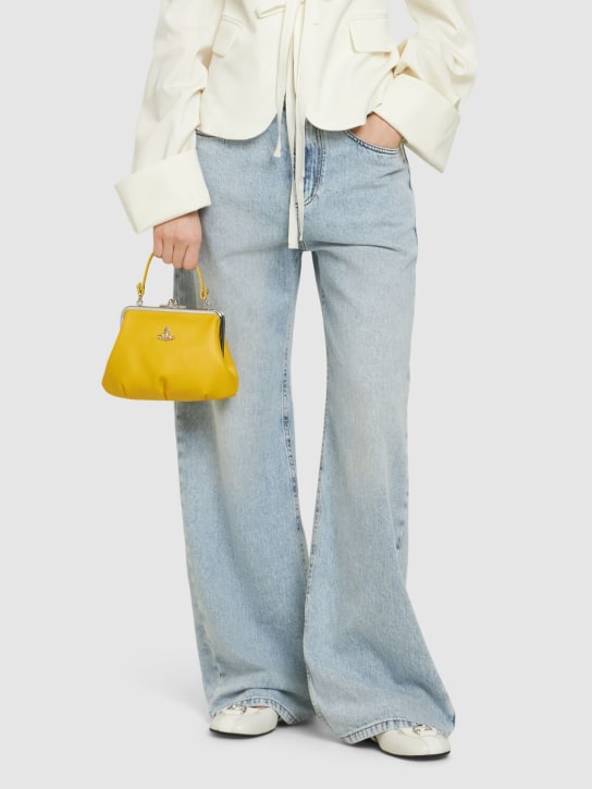 Vivienne Westwood: Granny Frame grained faux leather bag - Yellow - women_1 | Luisa Via Roma