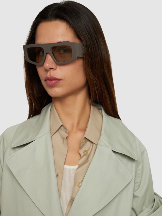 Etro: Etroscreen squared sunglasses - Mud/Green - women_1 | Luisa Via Roma
