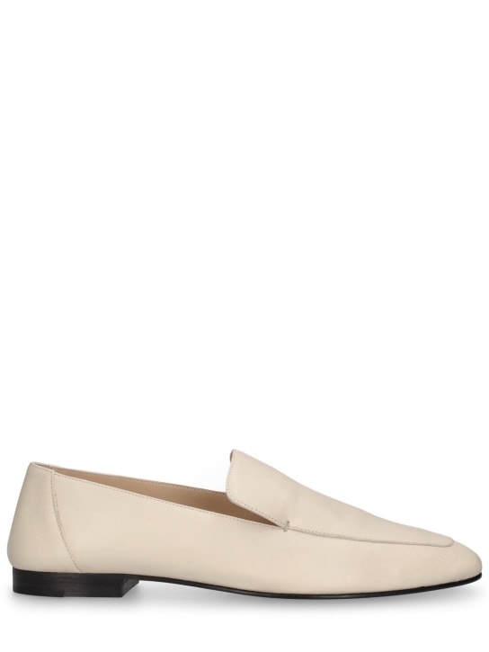 Le Monde Beryl: 10mm Soft leather loafers - Off White - women_0 | Luisa Via Roma