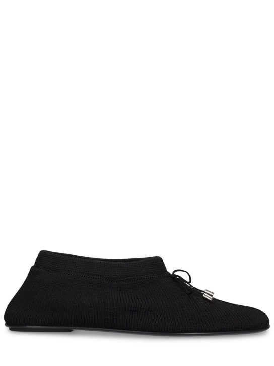 Toteme: Zapatos planos de punto 5mm - Negro - women_0 | Luisa Via Roma