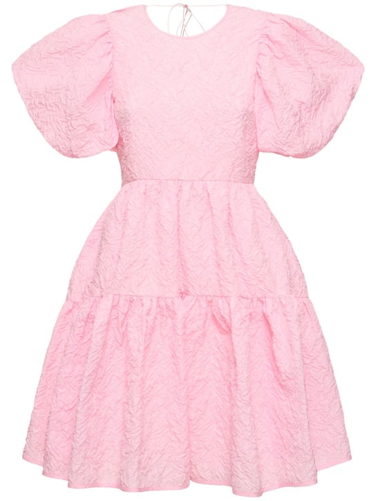 Cecilie Bahnsen: Sylvie puff sleeve mini dress - Pink - women_0 | Luisa Via Roma