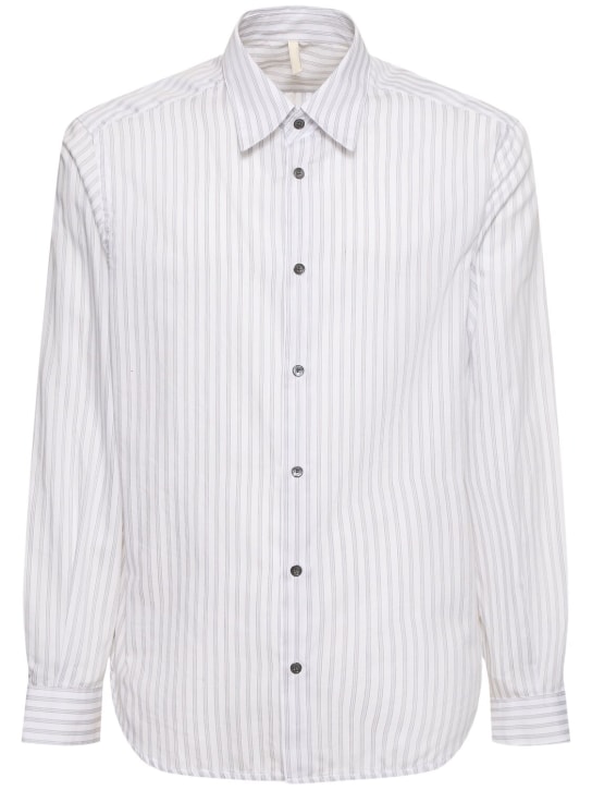 SUNFLOWER: Camisa de algodón - Blanco - men_0 | Luisa Via Roma
