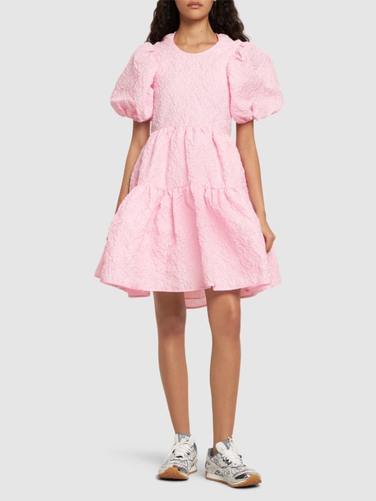 Cecilie Bahnsen: Sylvie puff sleeve mini dress - Pink - women_1 | Luisa Via Roma