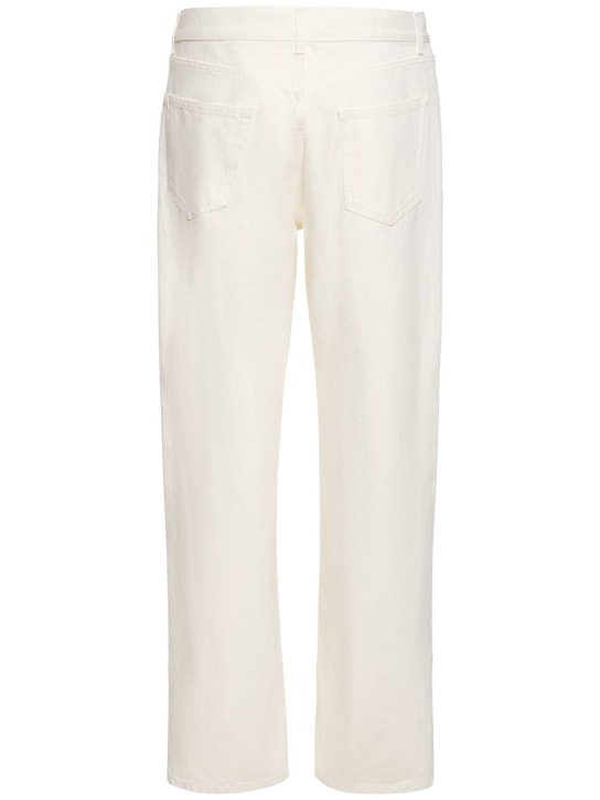 The Row: Burt Jean cotton jeans - White - men_4 | Luisa Via Roma