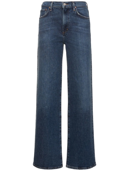Agolde: Jeans dritti Harper in denim di cotone - Blu - women_0 | Luisa Via Roma