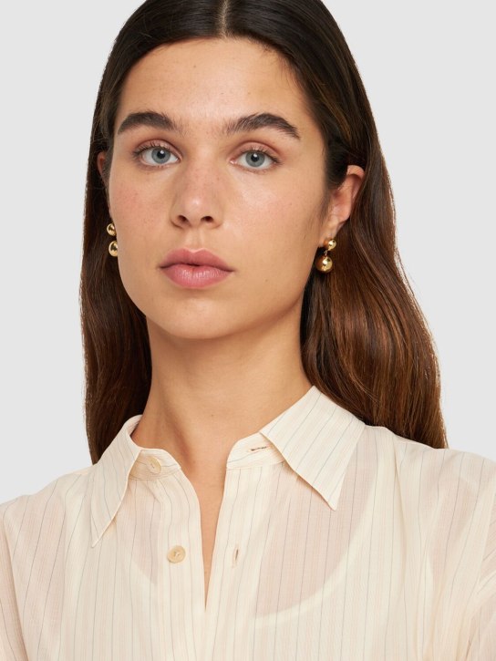 LIÉ STUDIO: Caroline stud earrings - Gold - women_1 | Luisa Via Roma