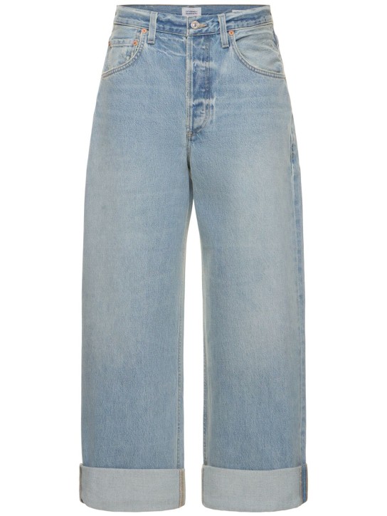 CITIZENS OF HUMANITY: Jeans baggy fit Ayla in cotone - Blu - women_0 | Luisa Via Roma