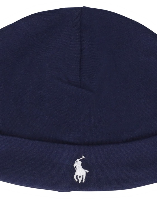 Polo Ralph Lauren: Cotton gabardine bucket hat - Dark Blue - kids-boys_1 | Luisa Via Roma
