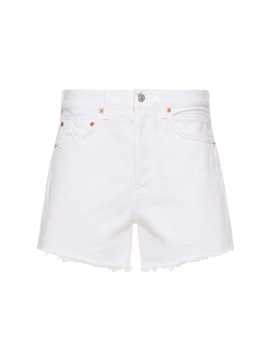 CITIZENS OF HUMANITY: Shorts relaxed fit Annabelle effetto vintage - Bianco - women_0 | Luisa Via Roma