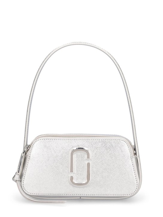 Marc Jacobs: The Slingshot leather shoulder bag - Silver - women_0 | Luisa Via Roma