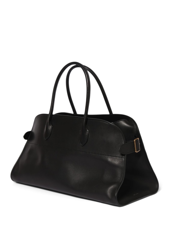 The Row: E/W Margaux leather top handle bag - women_1 | Luisa Via Roma
