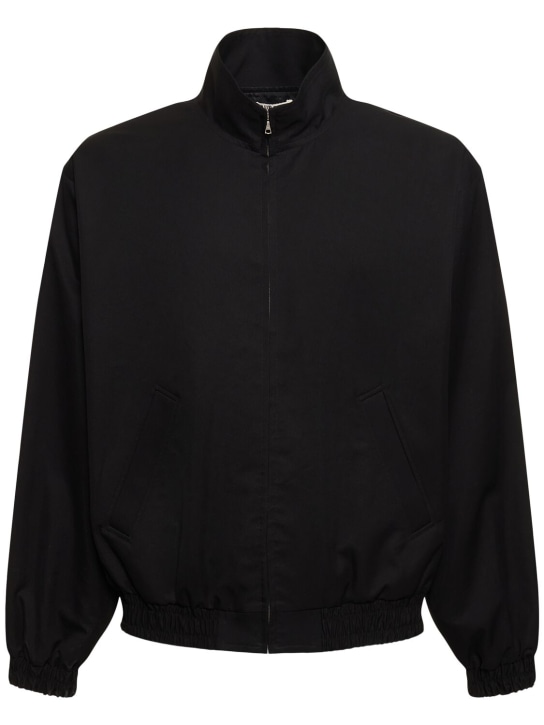AURALEE: Reversible cotton blend chambray jacket - men_0 | Luisa Via Roma