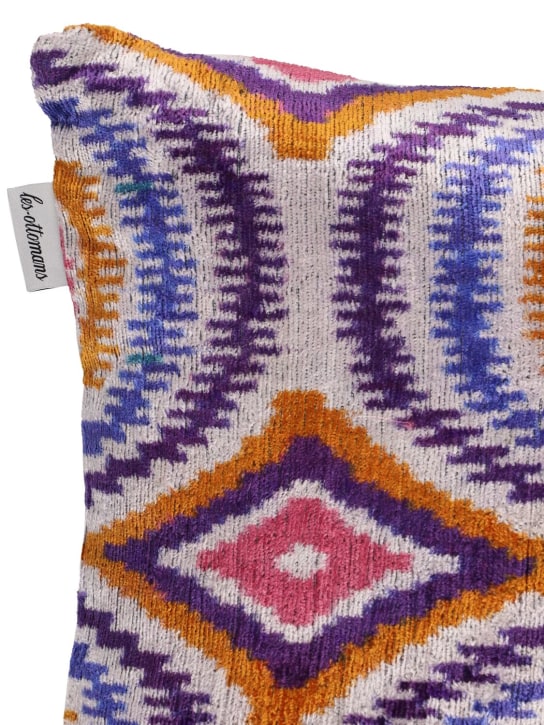 Les Ottomans: Silk velvet cushion - Multicolor - ecraft_1 | Luisa Via Roma