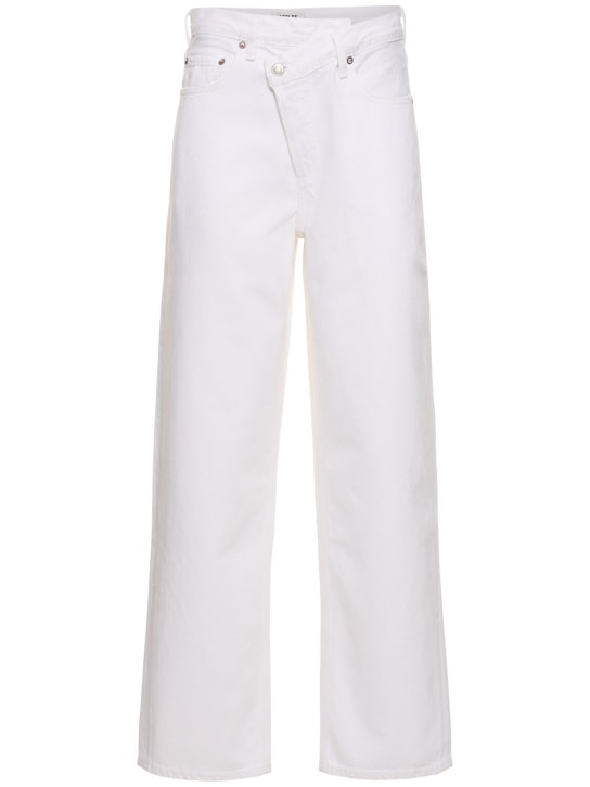 Agolde: Jeans rectos de algodón - Blanco - women_0 | Luisa Via Roma
