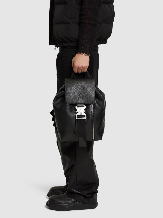 1017 Alyx 9sm: Metal buckle leather backpack - men_1 | Luisa Via Roma