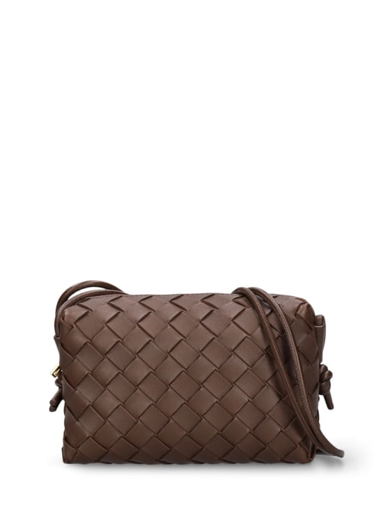 Bottega Veneta: Mini Loop leather camera bag - Light Brown - women_0 | Luisa Via Roma