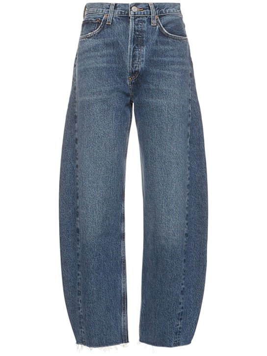 Agolde: Luna pieced cotton denim jeans - women_0 | Luisa Via Roma