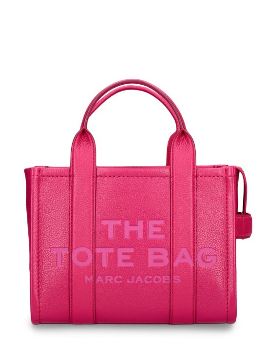 Marc Jacobs: The Small Tote レザーバッグ - リップスティックピンク - women_0 | Luisa Via Roma